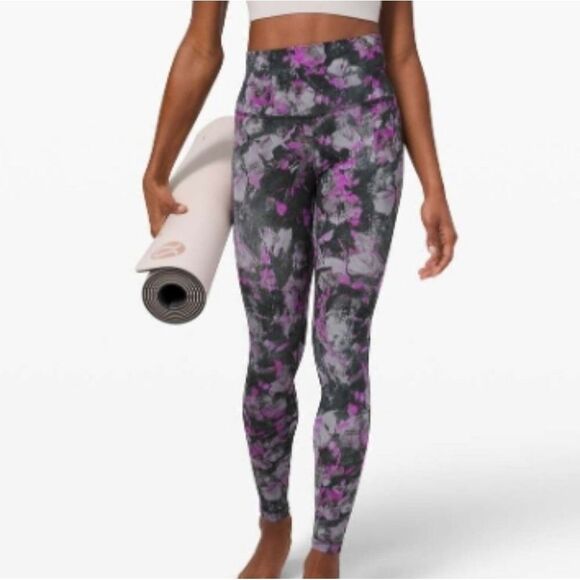 Lululemon Align Legging Floral Shift Multi Size 0 Womens Y2k Gym Yoga Print Pant - Picture 6 of 16